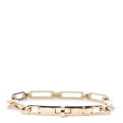 hermes 18k gold bracelet|hermes kelly bracelet yellow gold.